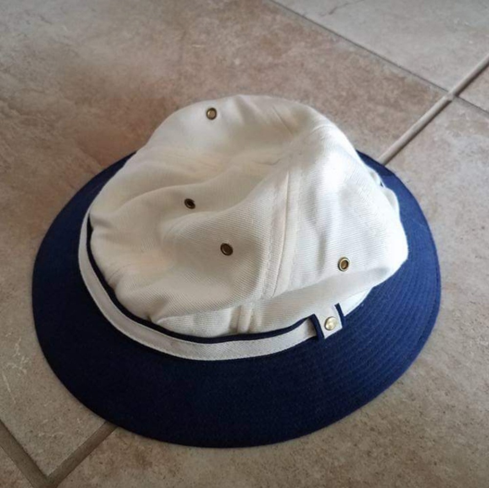 VINTAGE Fishing Hat WITH BLUE BRIM- VINTAGE